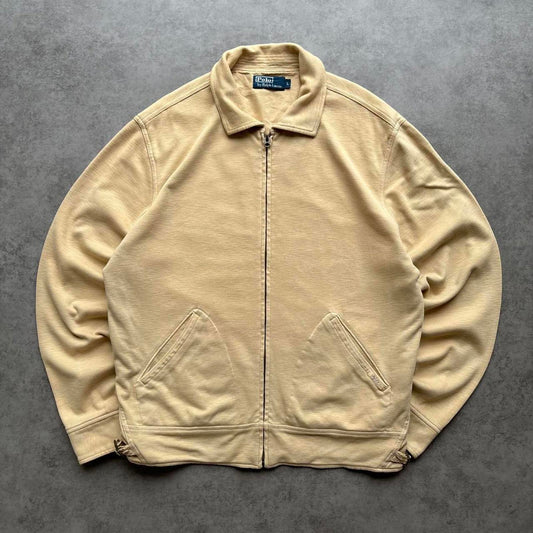 Ralph Lauren Zip Up Jumper Beige (Large)