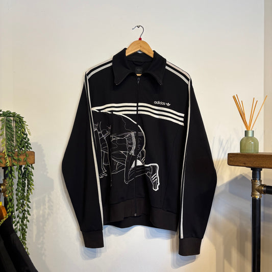 Adidas Y2K Runner Zip Track Jacket Black (Large)