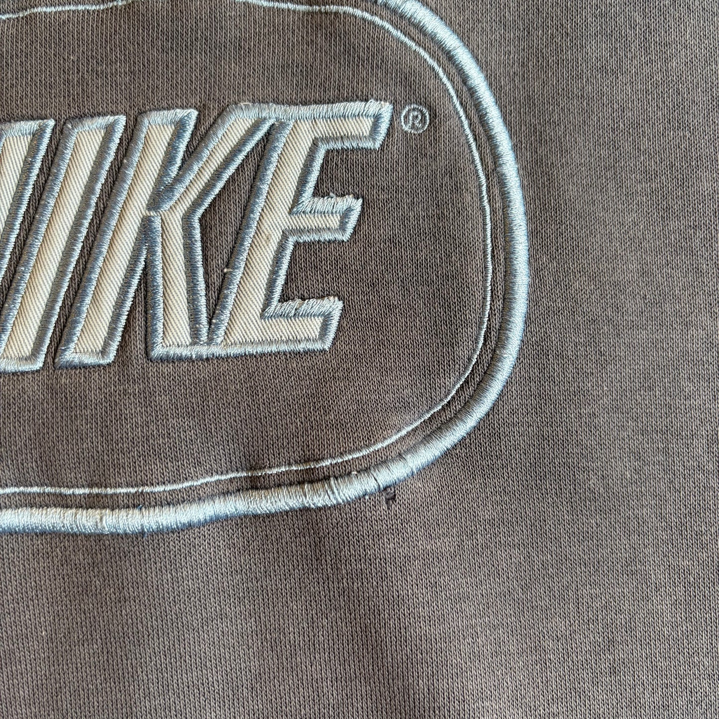 Nike Spellout Oversized Sweatshirt Grey (Large)