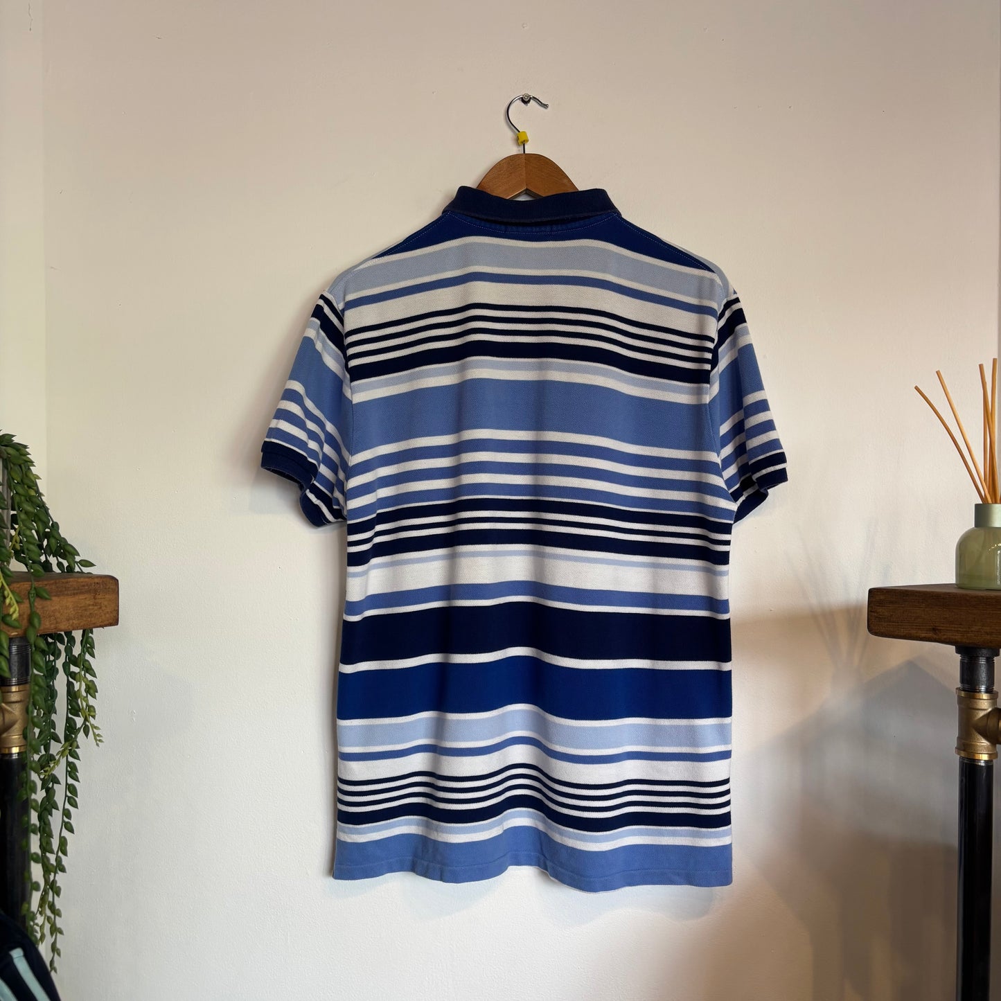 Ralph Lauren Multi Stripe Polo Shirt Blue (Medium)