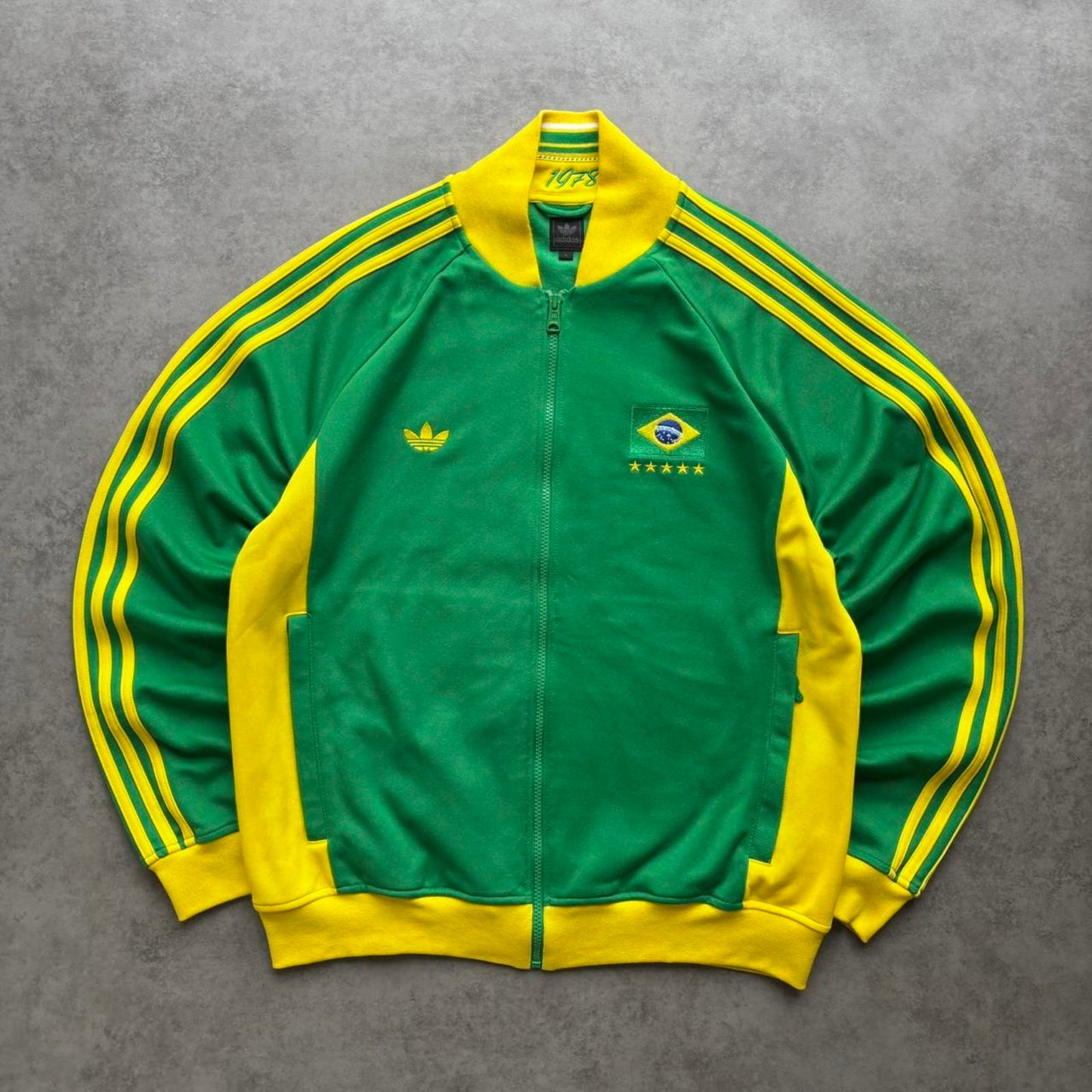 Adidas Brazil Jacket Green (Large)