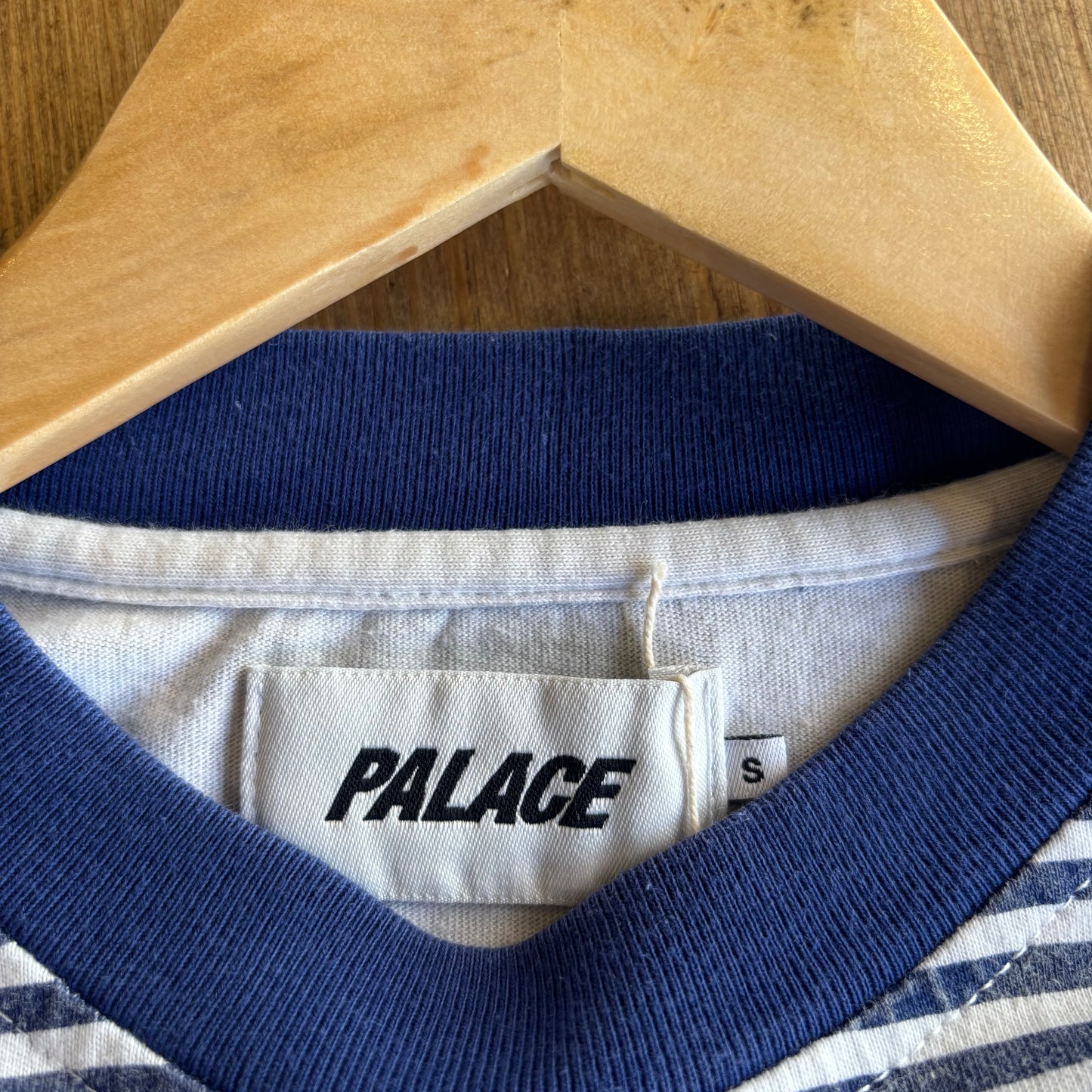 Palace SS18 Aquabat Striped T-Shirt Blue/ White (Small)
