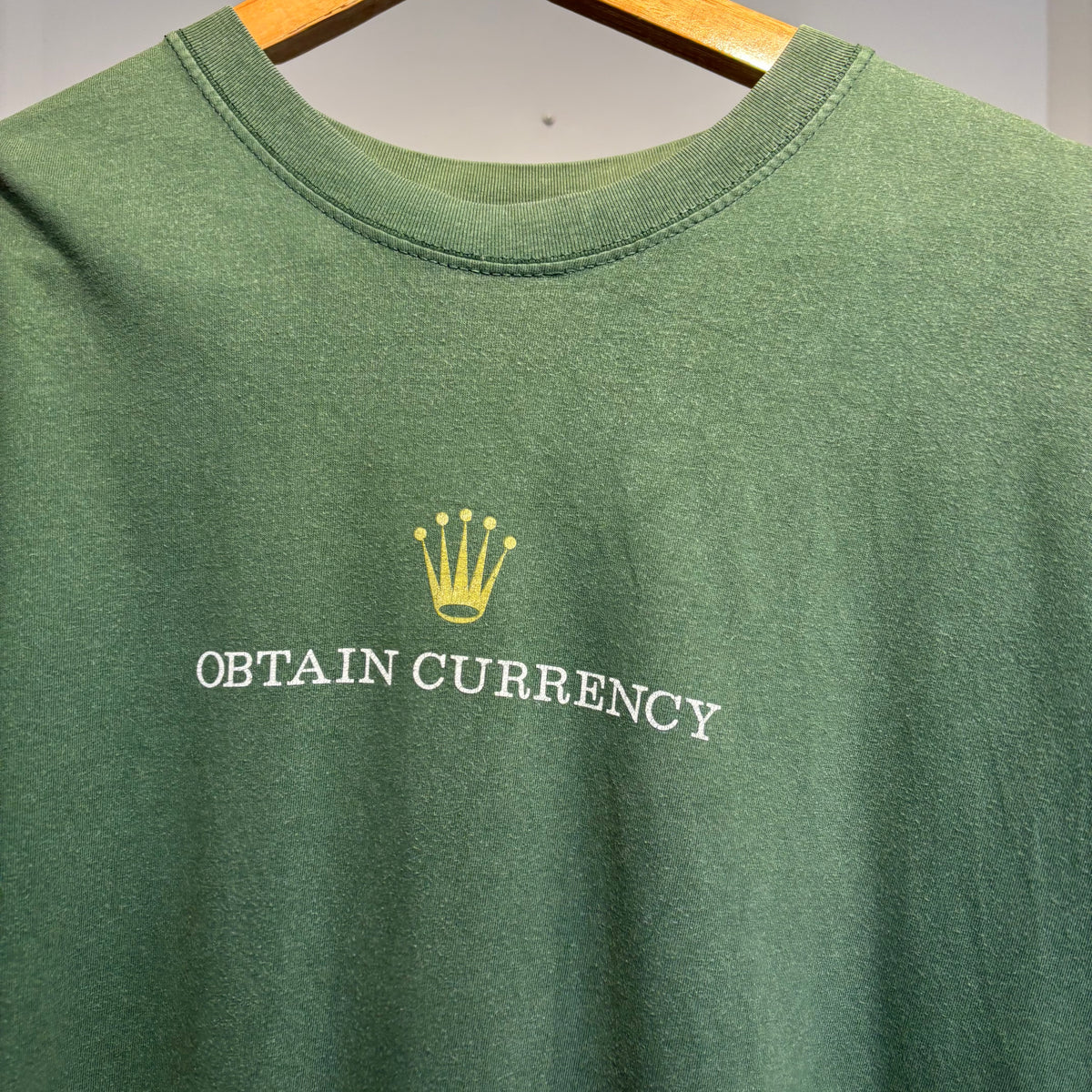 Rolex Obtain Currency Graphic T-Shirt Green (Large)
