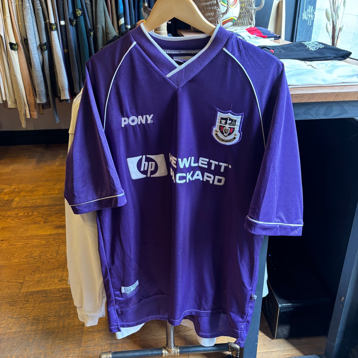 Tottenham Hotspurs Pony 1998/99 Away Shirt Purple (Large)