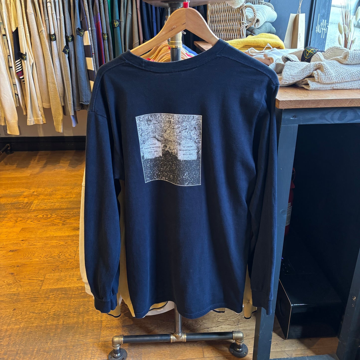 Supreme SS19 The Real Shit Longsleeve T-Shirt Navy (Large)