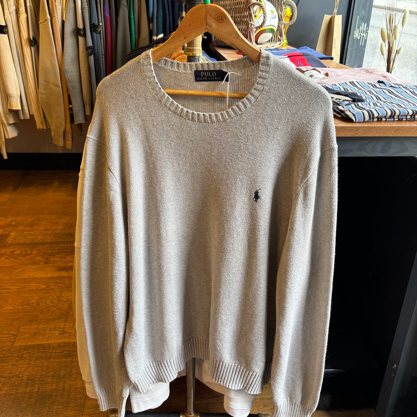 Ralph Lauren Pullover Knit Jumper Grey (XL)