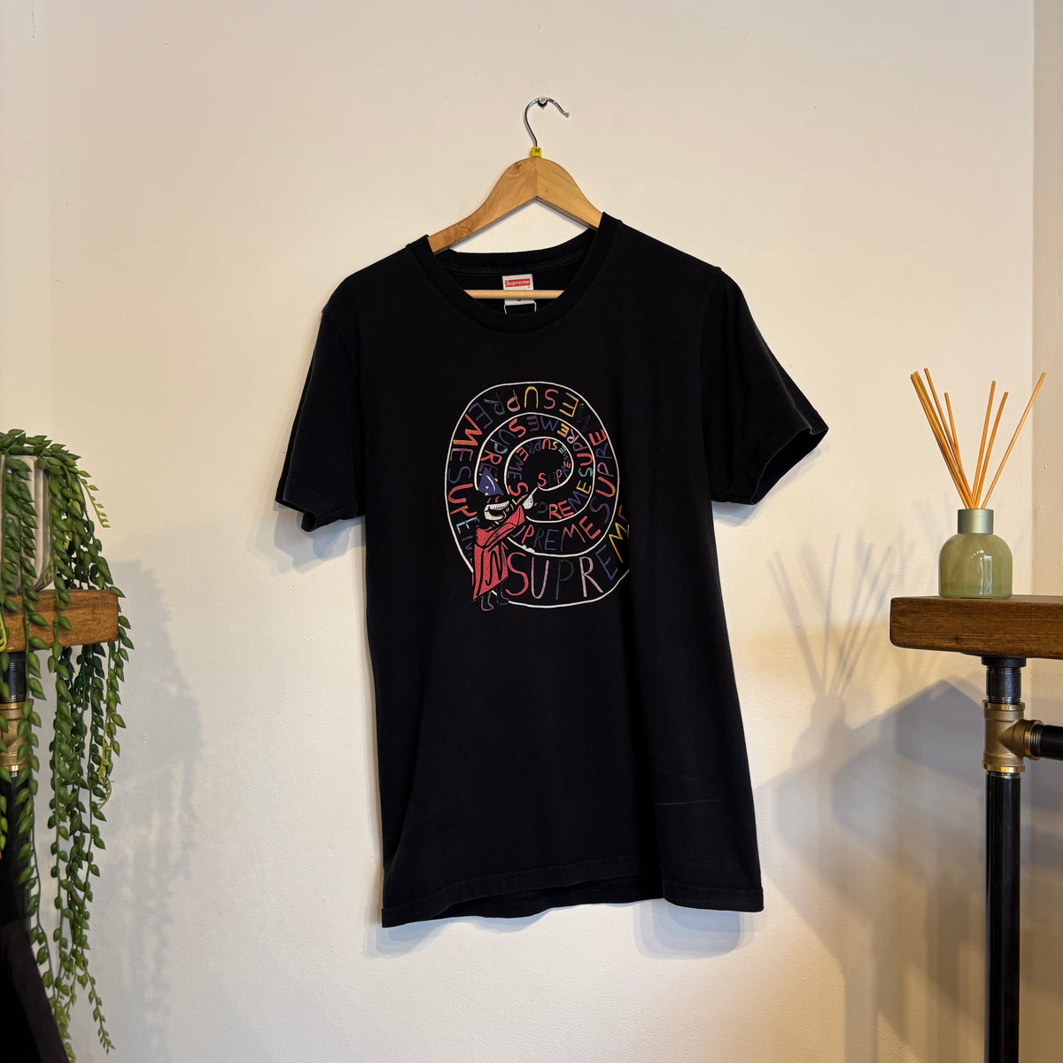 Supreme SS17 Joe Roberts Swirl T-Shirt Black (Medium)