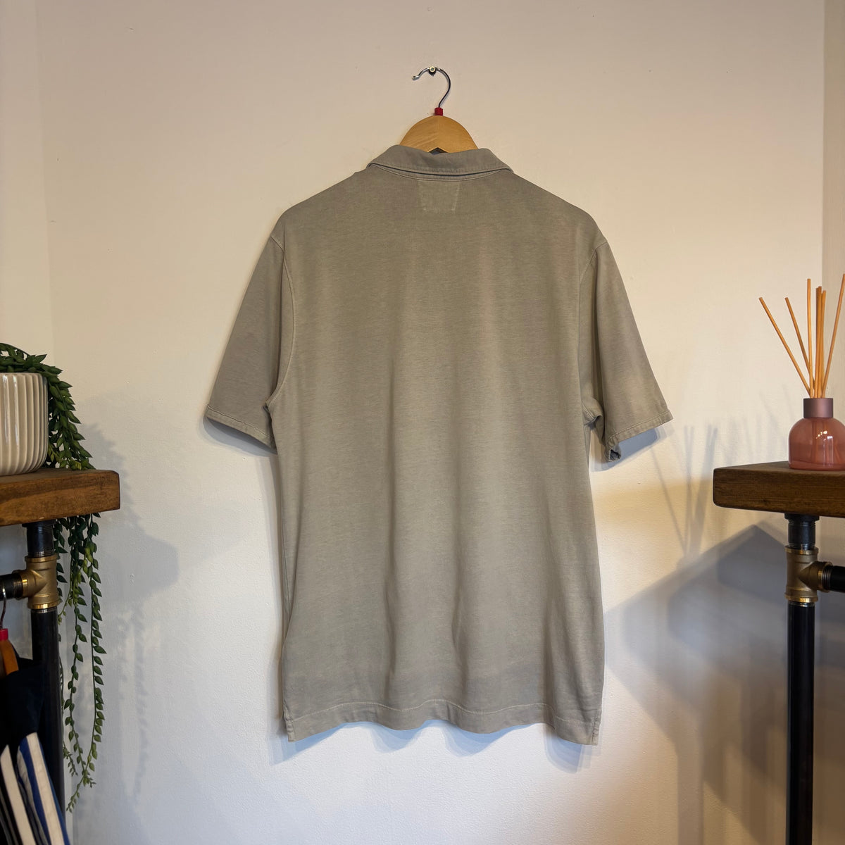 CP Company SS24 Jersey Pocket Polo Shirt Beige (Large)