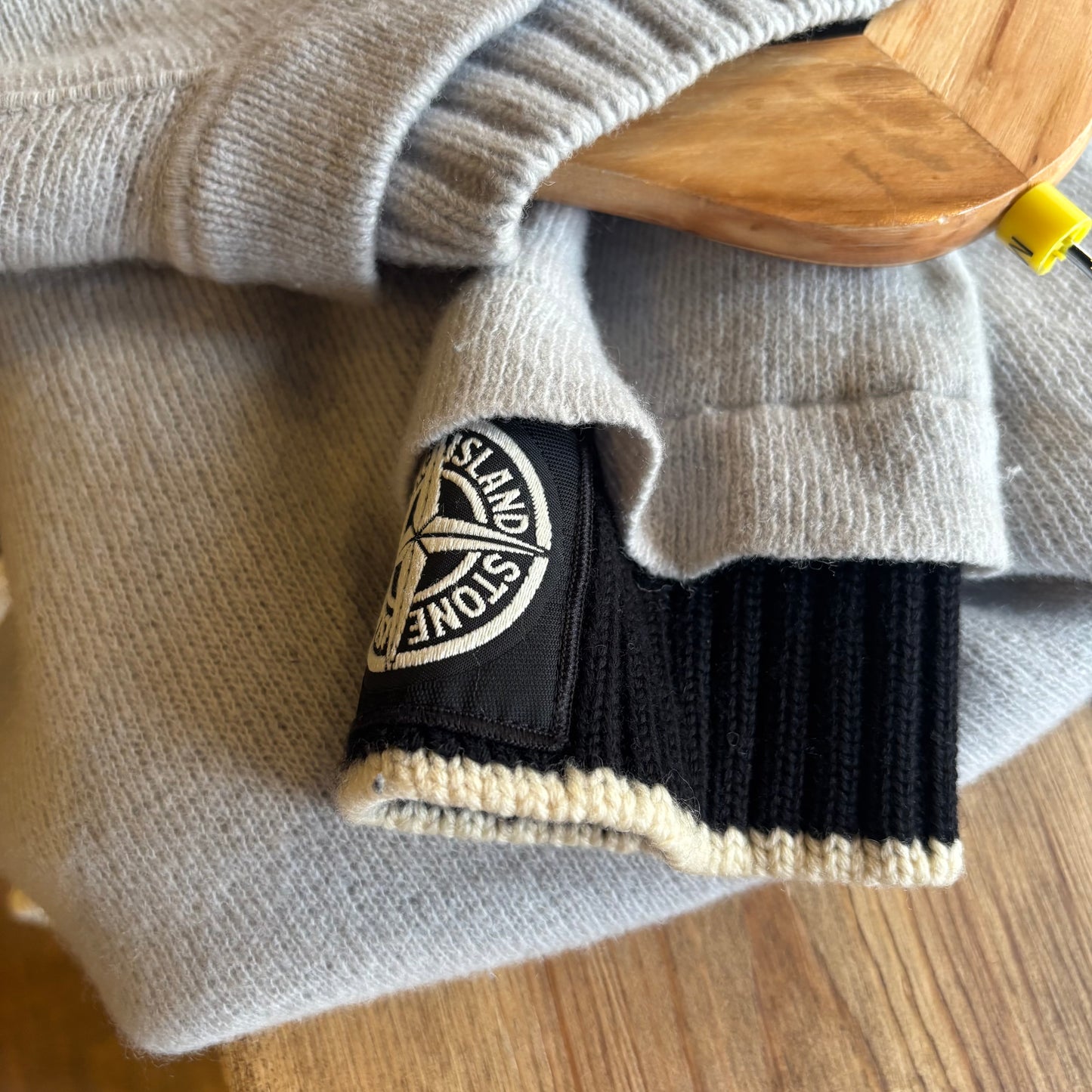 Stone Island S/S 2004 Compass Logo Knit Grey (Medium)