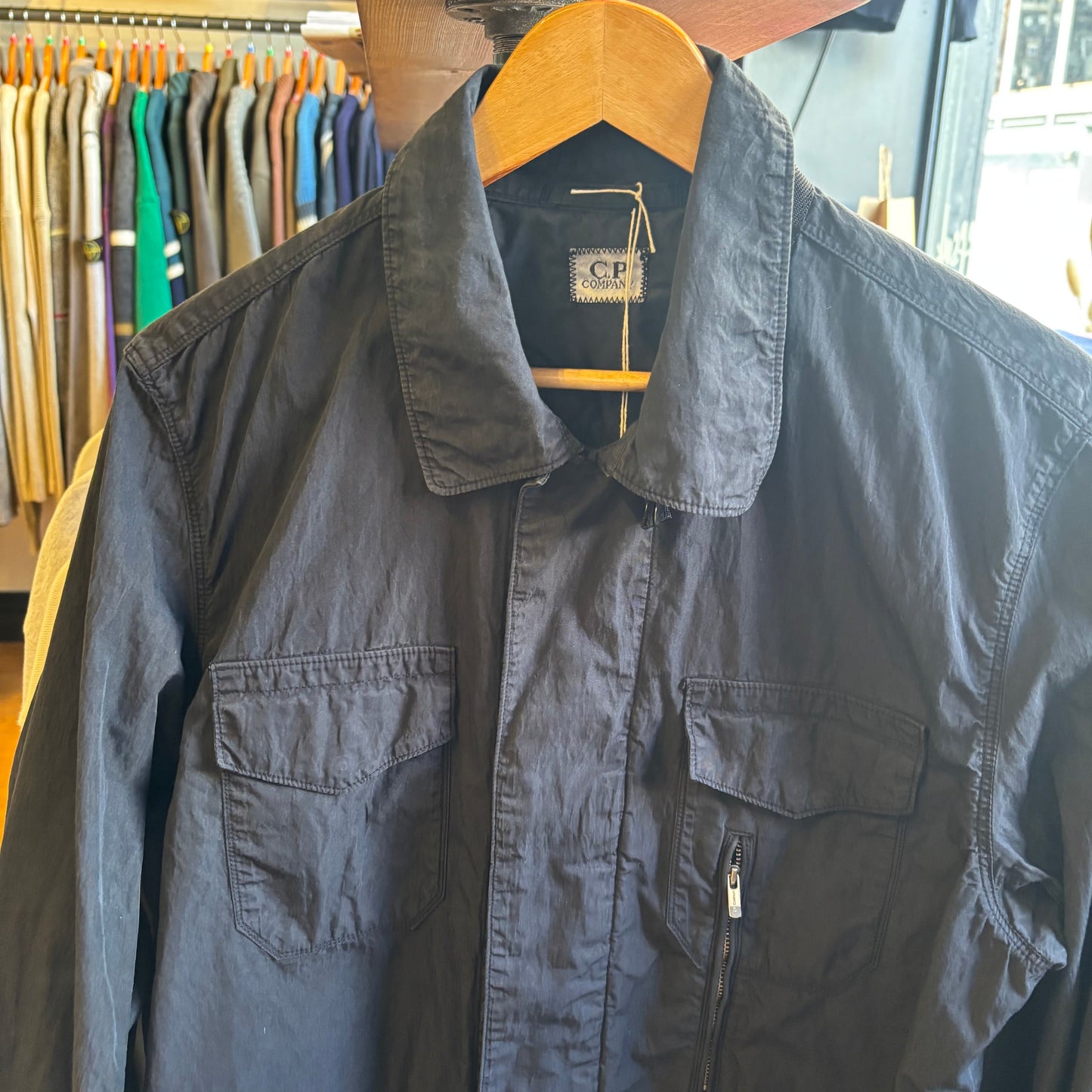 CP Company S/S 2009 Zip Up Shirt Jacket Black (Large)