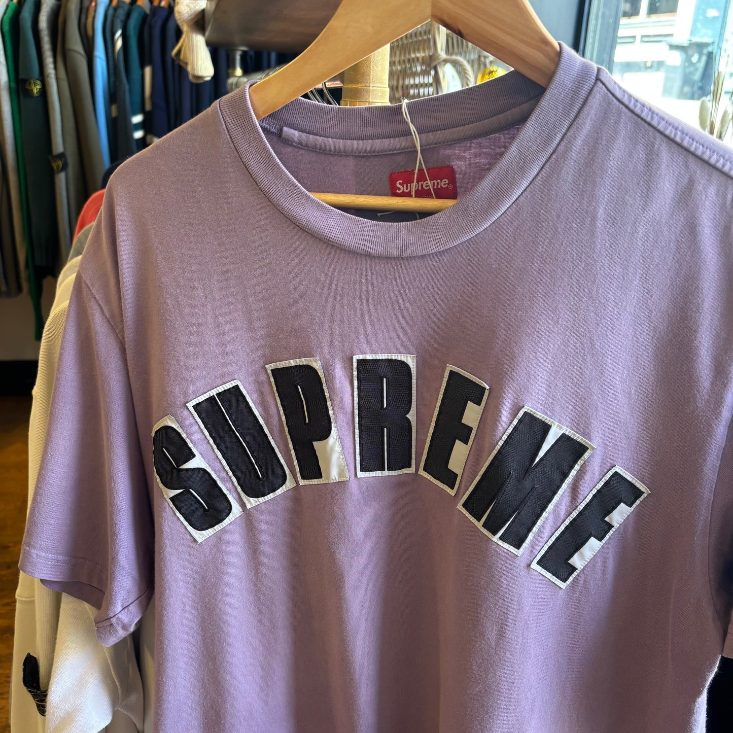 Supreme SS20 Arc Applique T-Shirt Purple (Medium)