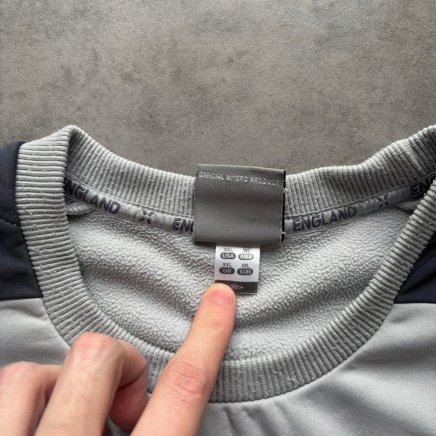 England Sweatshirt 2007-09 Training Grey (XL)