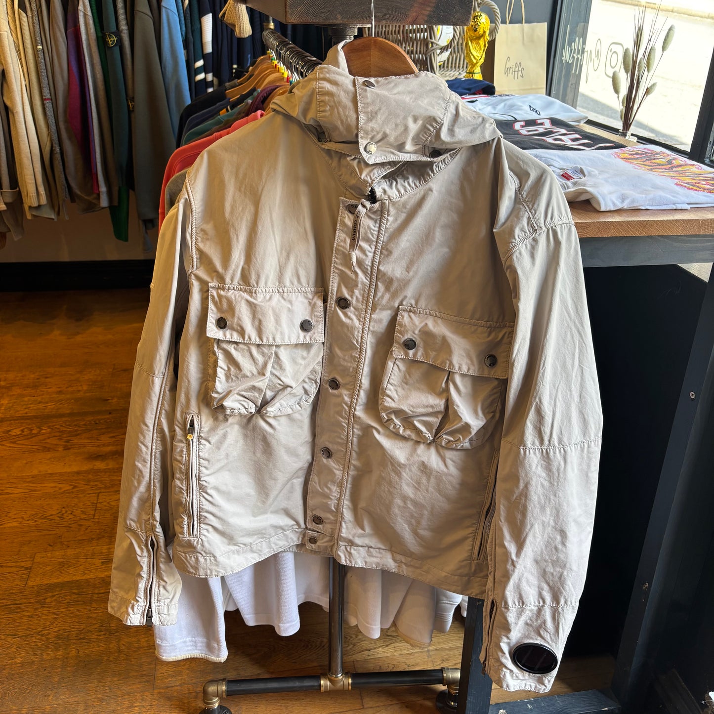 CP Company S/S 2008 Baruffaldi Sunglasses Jacket Cream (Large)