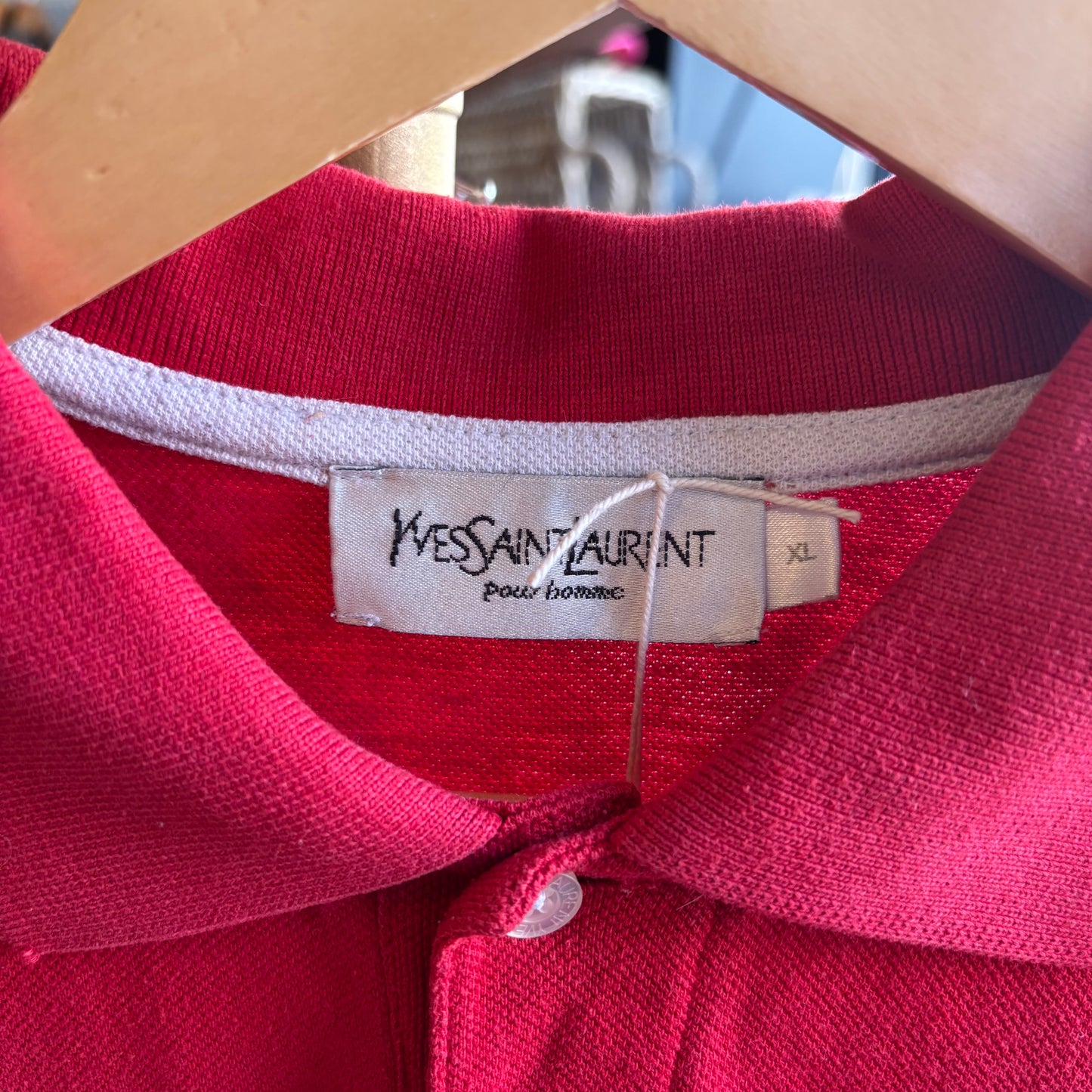 Yves Saint Laurent Polo Shirt Red (XL)