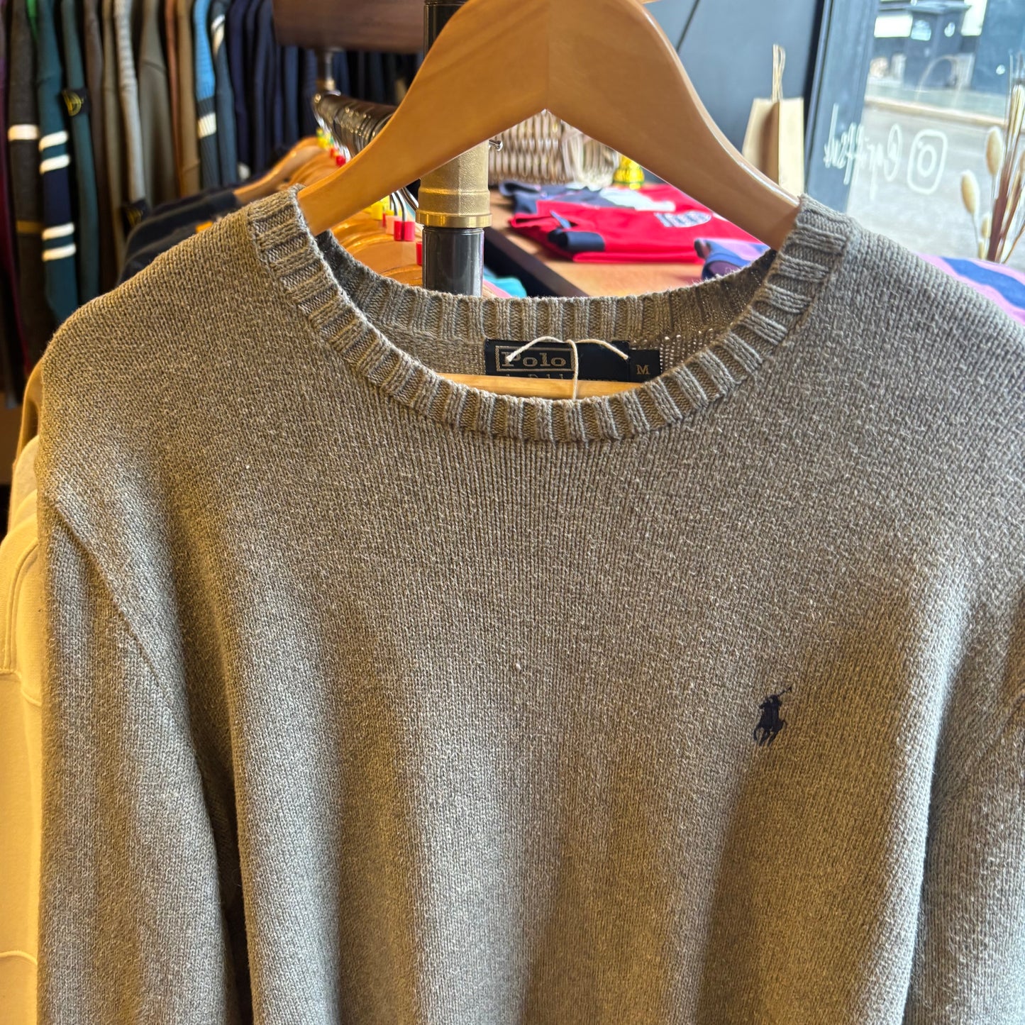 Ralph Lauren Pullover Knit Jumper Grey (Medium)