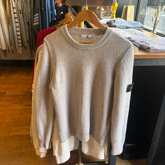 Stone Island F/W 2025 Pullover Knit Jumper Grey (Medium)