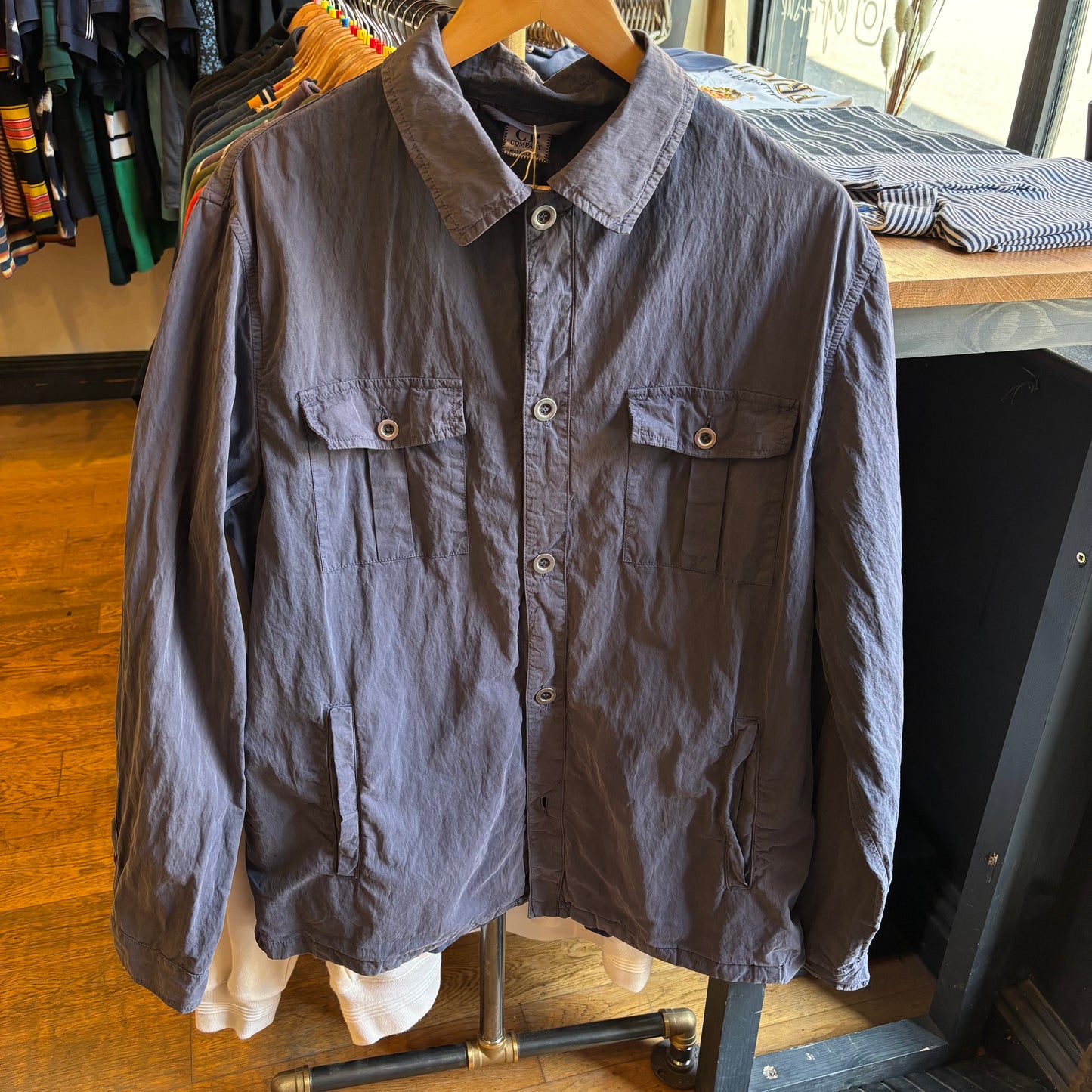 CP Company S/S 2002 Overshirt Button Jacket Navy (XL)