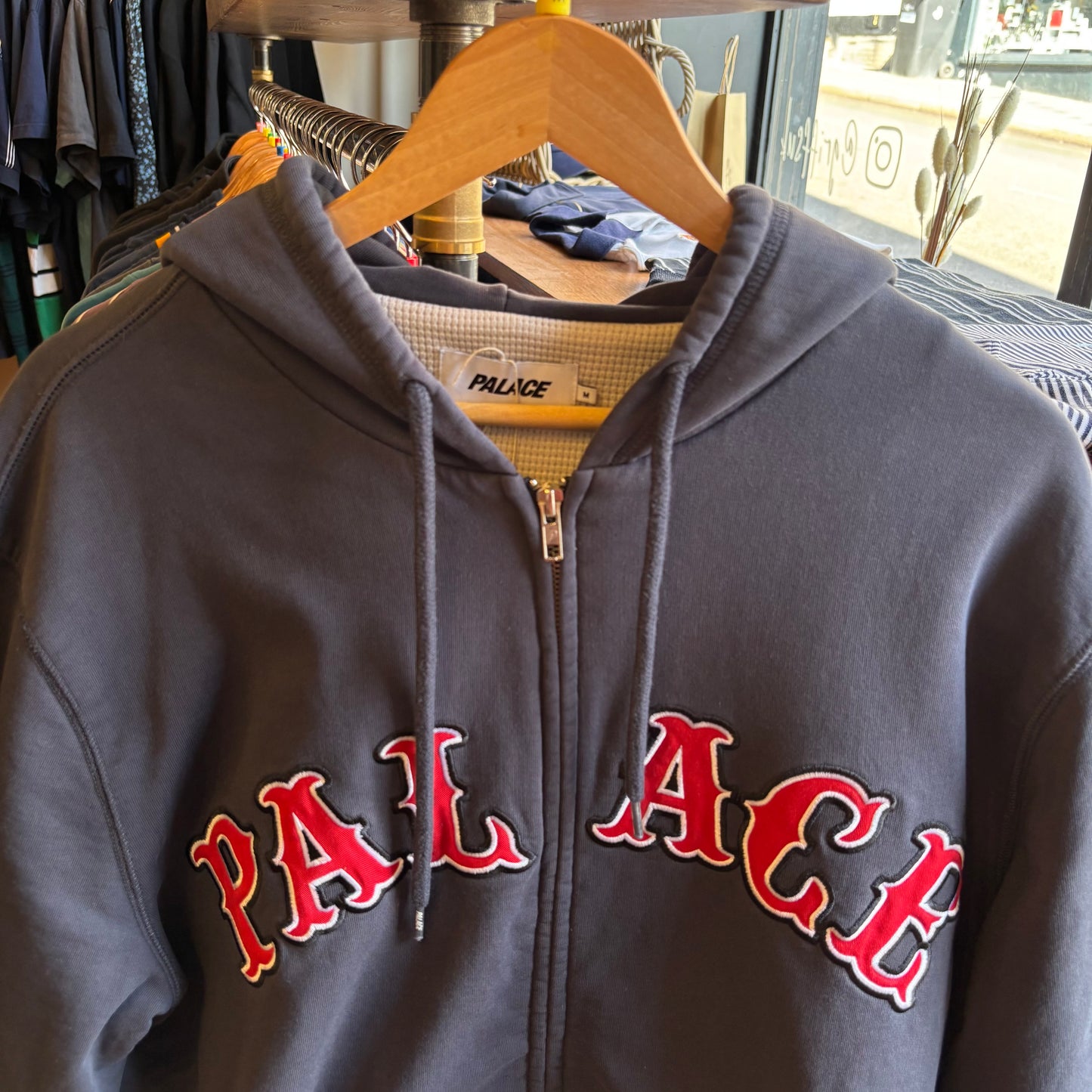 Palace SS22 Arch Zip Hoodie Navy (Medium)