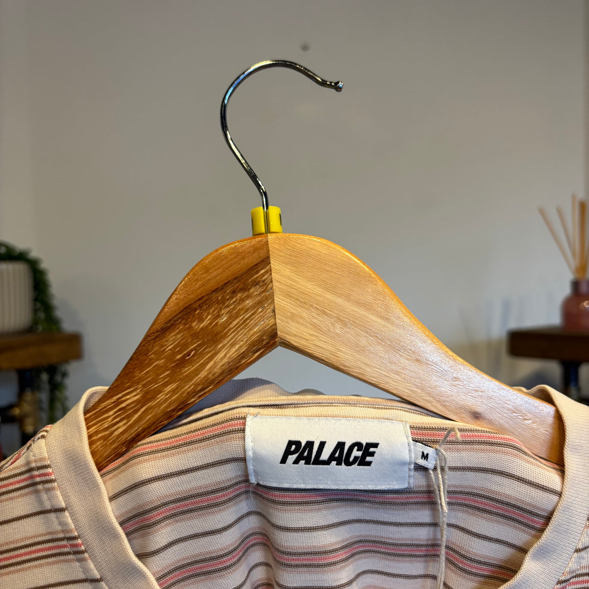 Palace SS24 Boxy Stripe T-Shirt Brown (Medium)