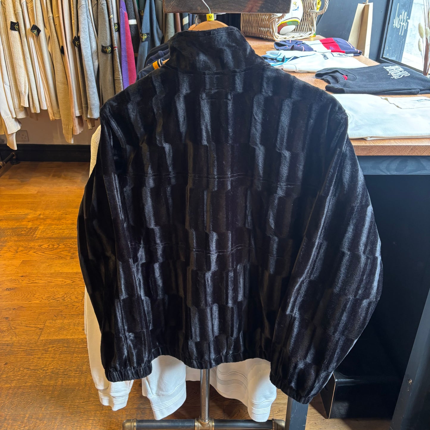 Supreme FW21 Velour Track Jacket Black (Medium)