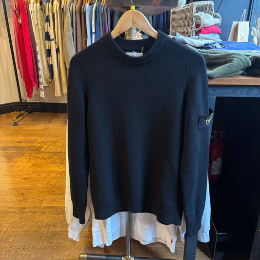 Stone Island AW20 Pullover Knit Jumper Black (Medium)