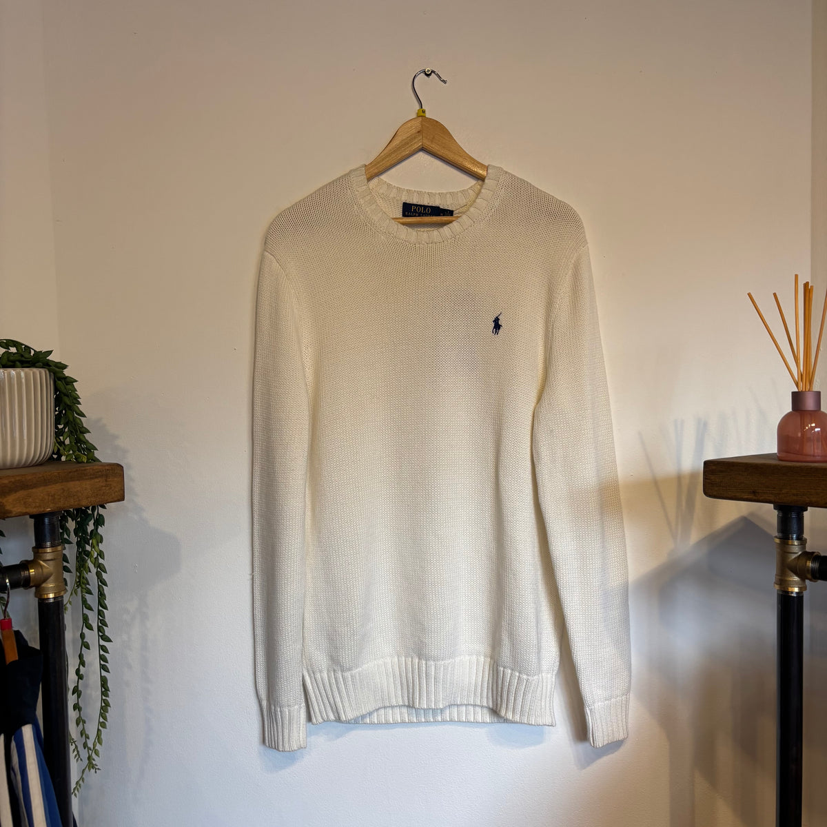 Ralph Lauren Pullover Knit Jumper Cream (Medium)