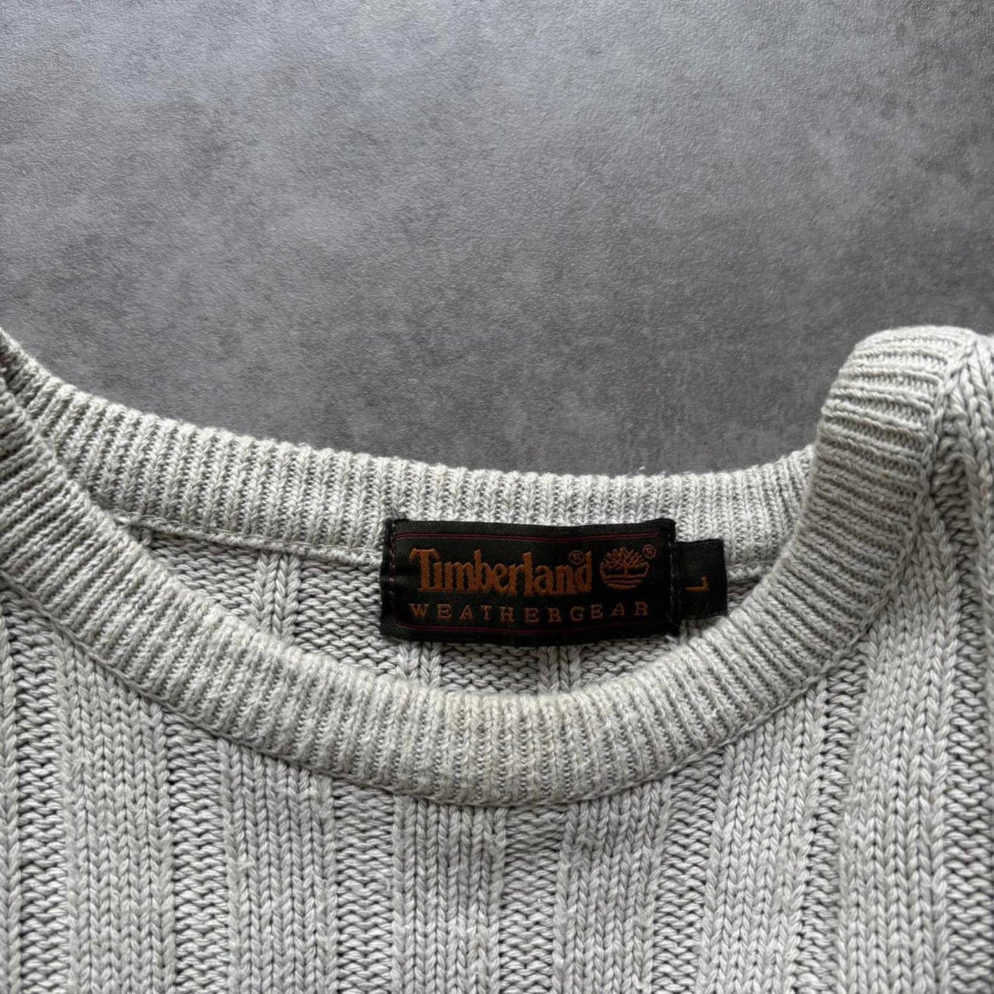 Timberland Ribbed Jumper Cream (Large)