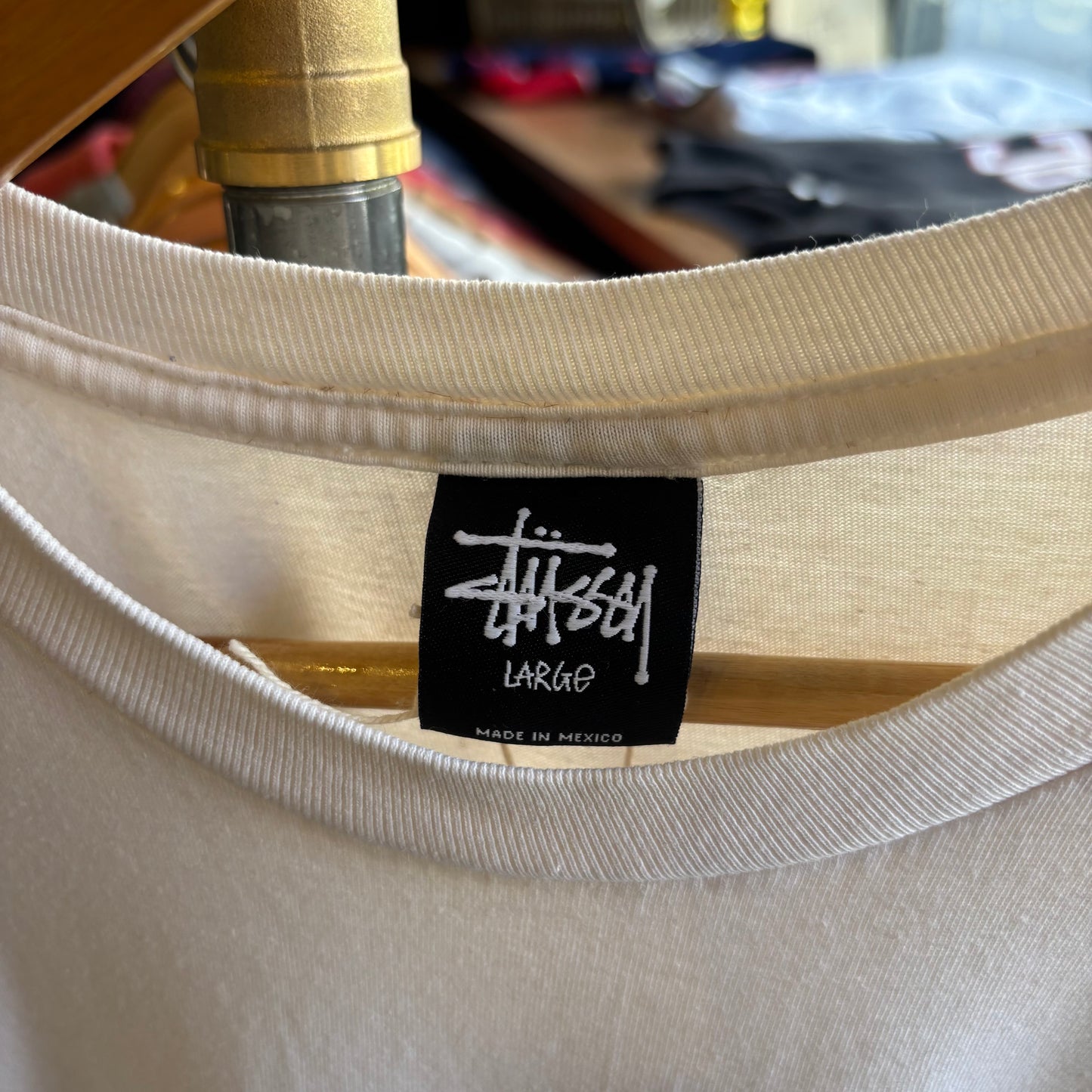 Stussy Worldwide NYC Print T-Shirt White (Large)
