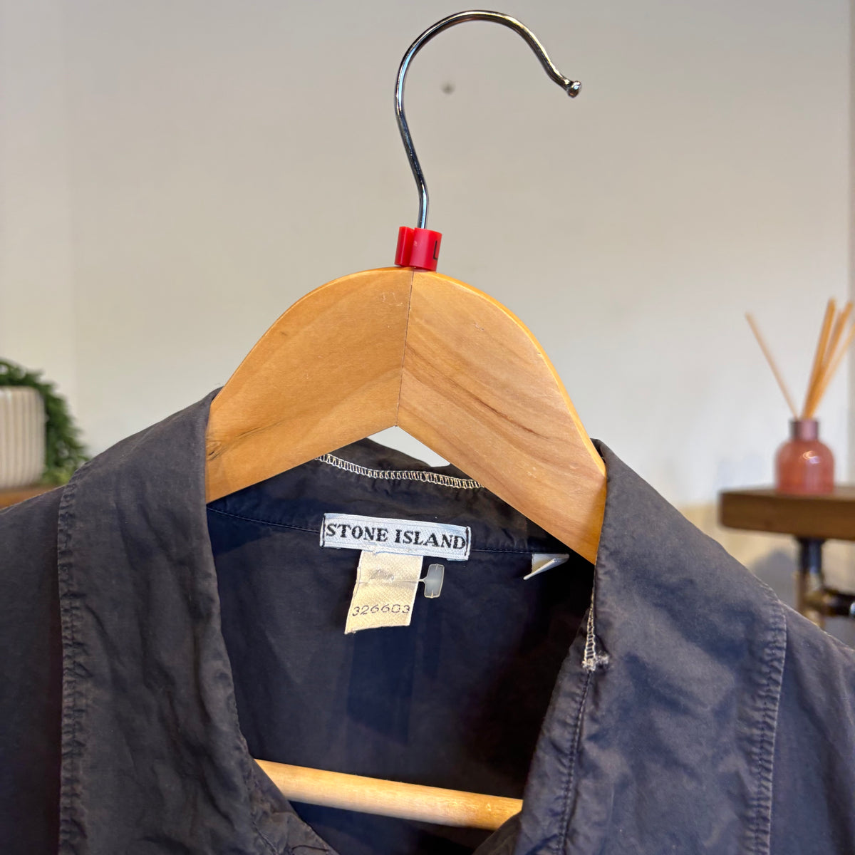 Stone Island S/S 2001 Compass Shirt Navy (Large)