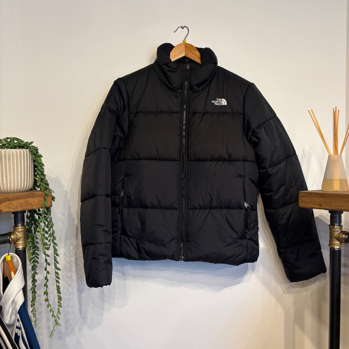Women's The North Face Nuptse Puffer Jacket Black (Medium)