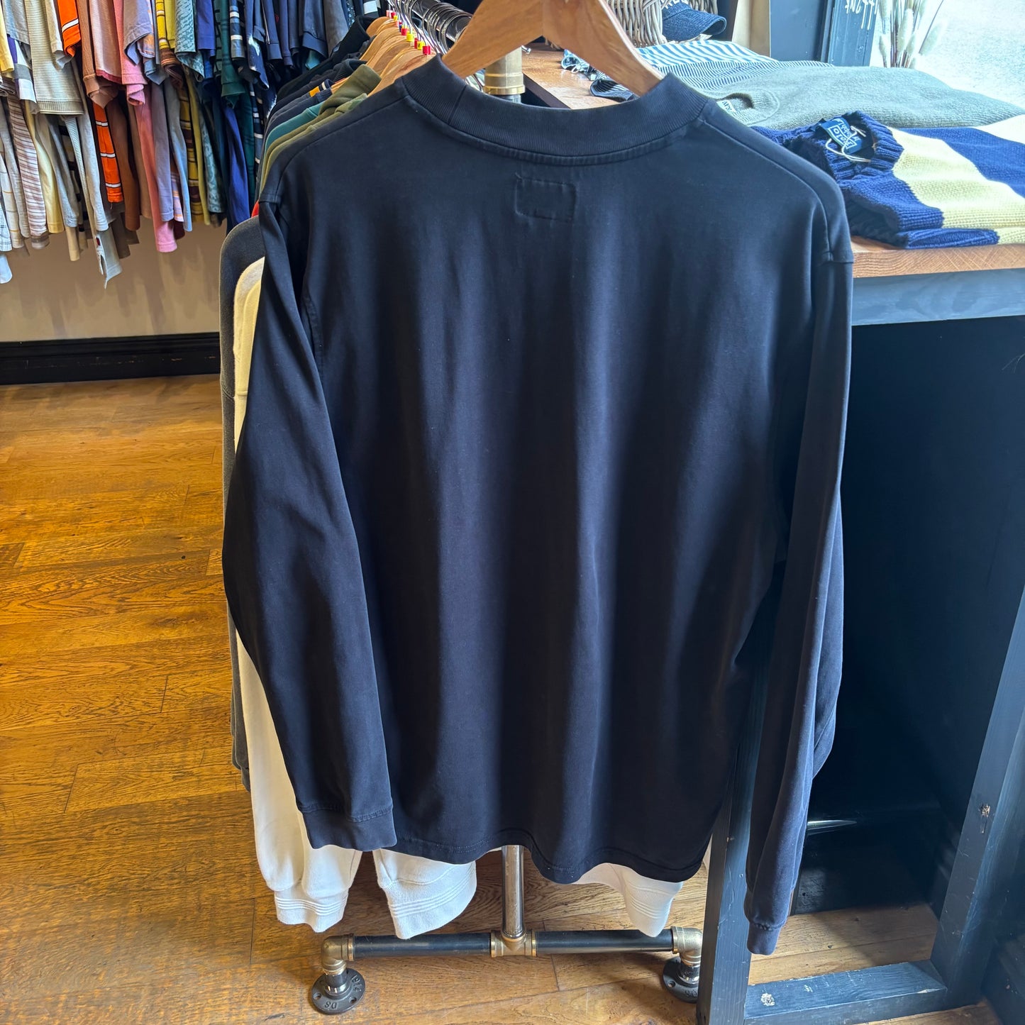 Stussy Basic Logo Longsleeve T-Shirt Black (Medium)