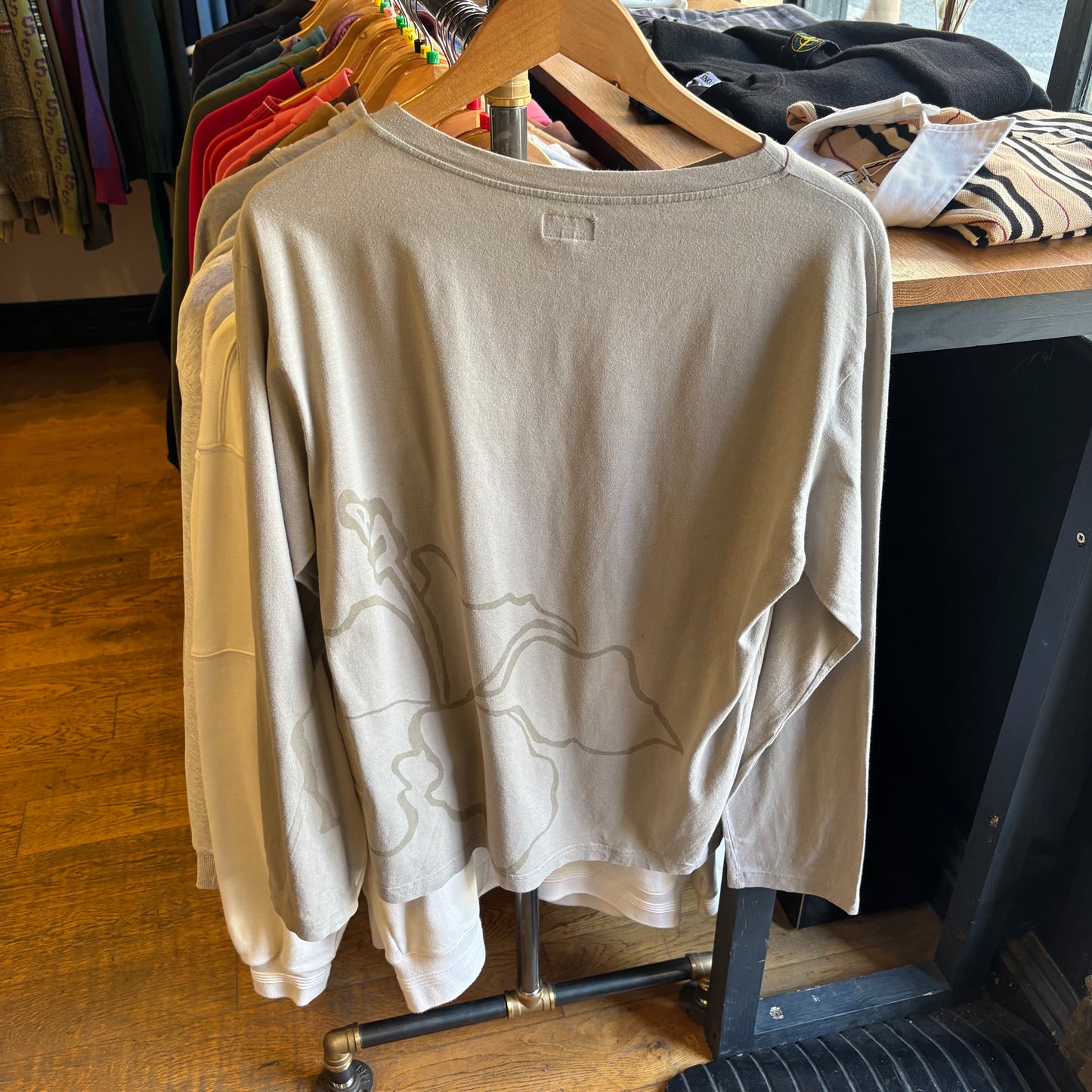 Armani Jeans Longsleeve T-Shirt Beige (Small)