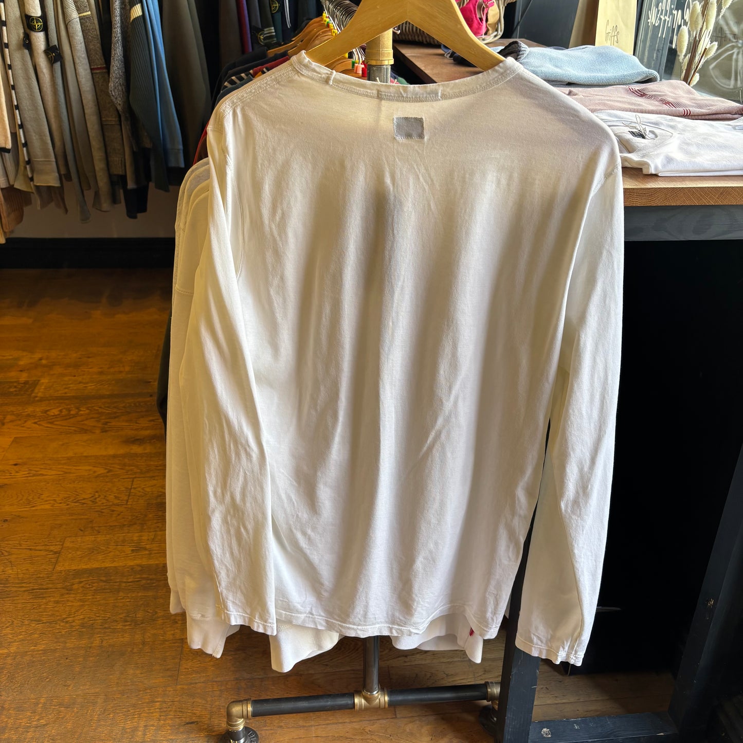 CP Company Mako Cotton Longsleeve T-Shirt White (XL)
