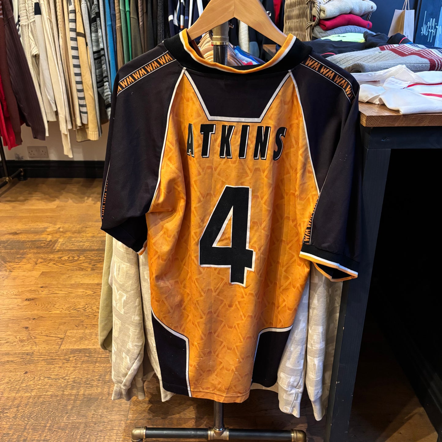 Wolverhampton Wanderers Puma Mark Atkins 1996/98 Home Shirt (Large)