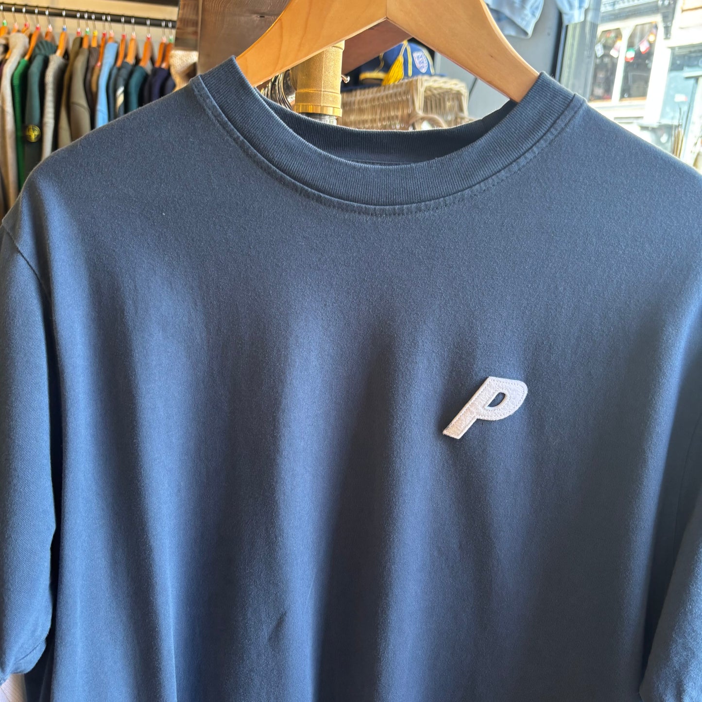 Palace SS20 Felt P T-Shirt Navy (XL)