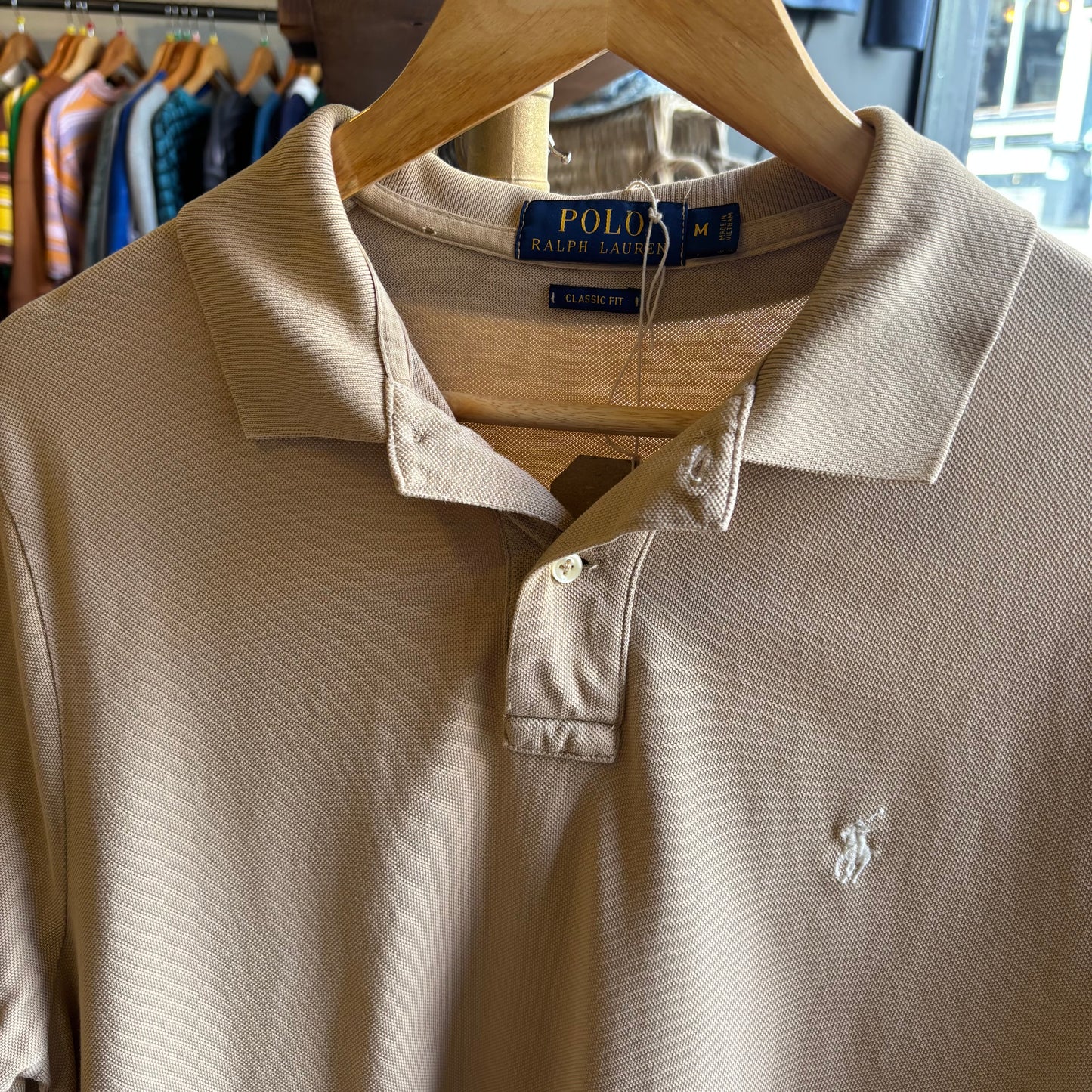 Ralph Lauren Polo Shirt Beige (Medium)