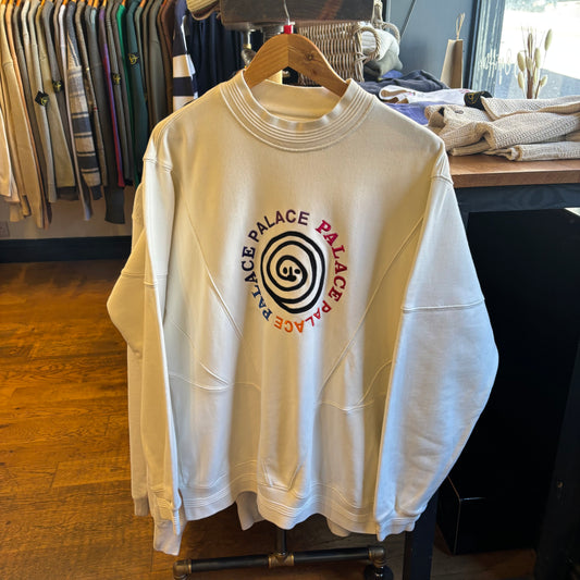 Palace SS19 Espirito Oversized Sweatshirt White (Large)