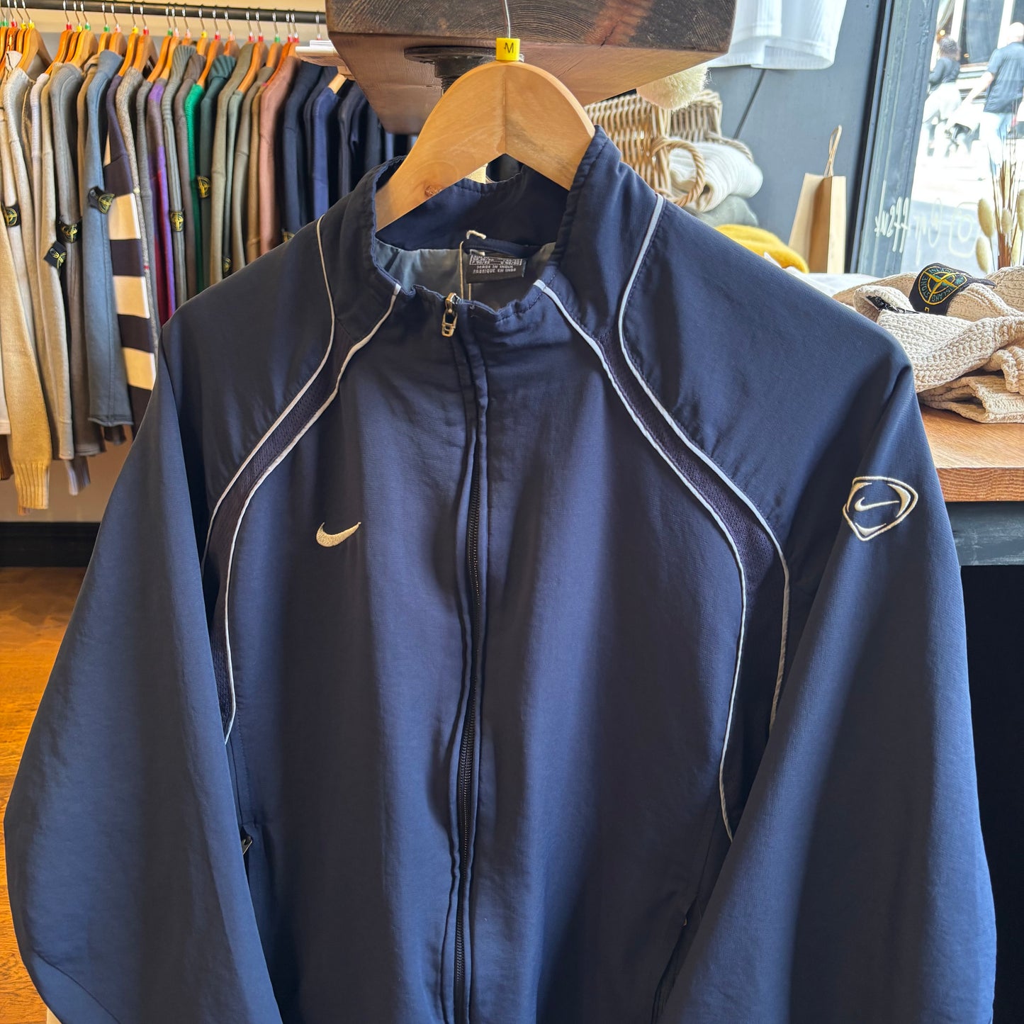 Nike T90 Zip Up Track Jacket Navy (Medium)
