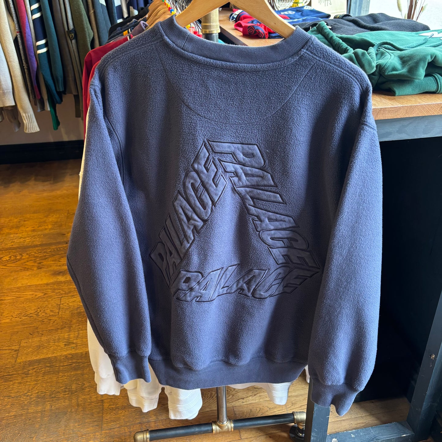 Palace FW23 Reverse P3 Crew Sweatshirt Navy (Medium)