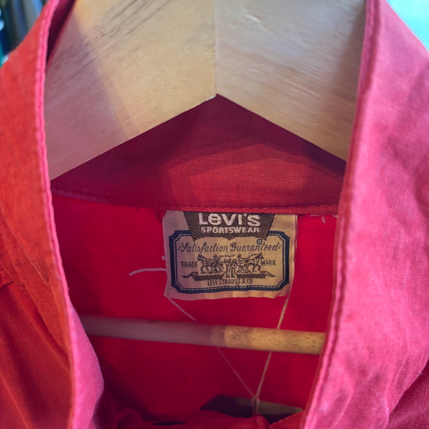 Levi's 80s Zip Up Blouson Jacket Red (Large)