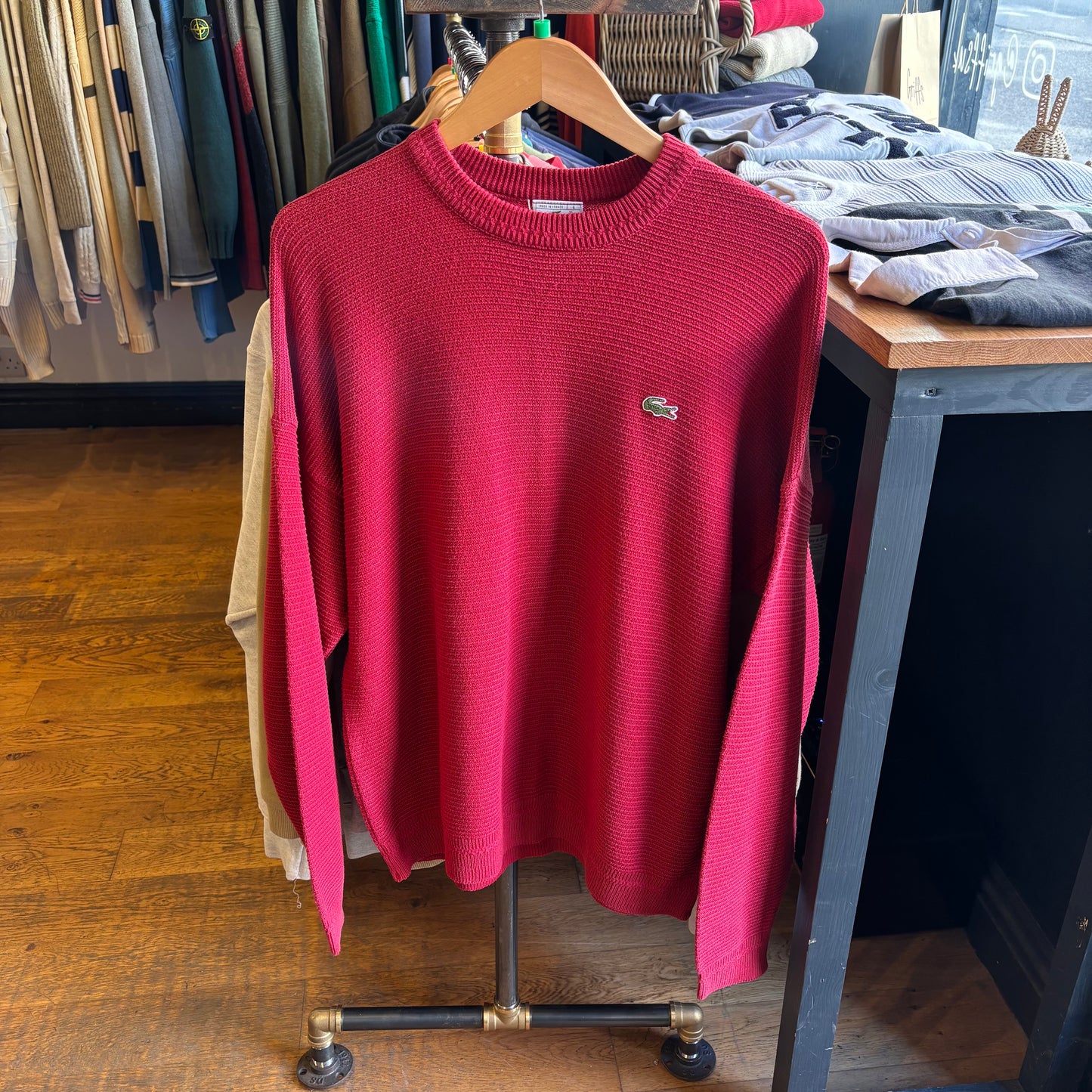 Lacoste Pullover Knit Jumper Red (XL)