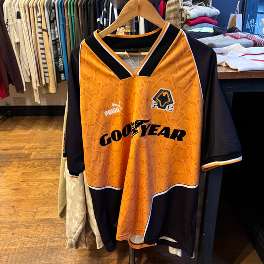Wolverhampton Wanderers Puma 1996/98 Home Shirt (Large)