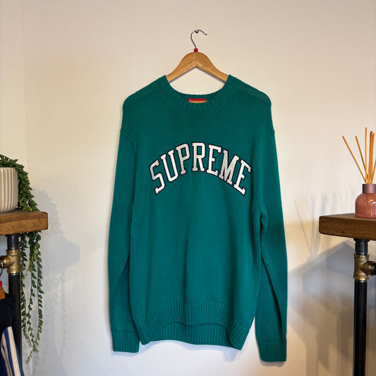 Supreme SS16 Tackle Twill Knit Teal Green (Large)