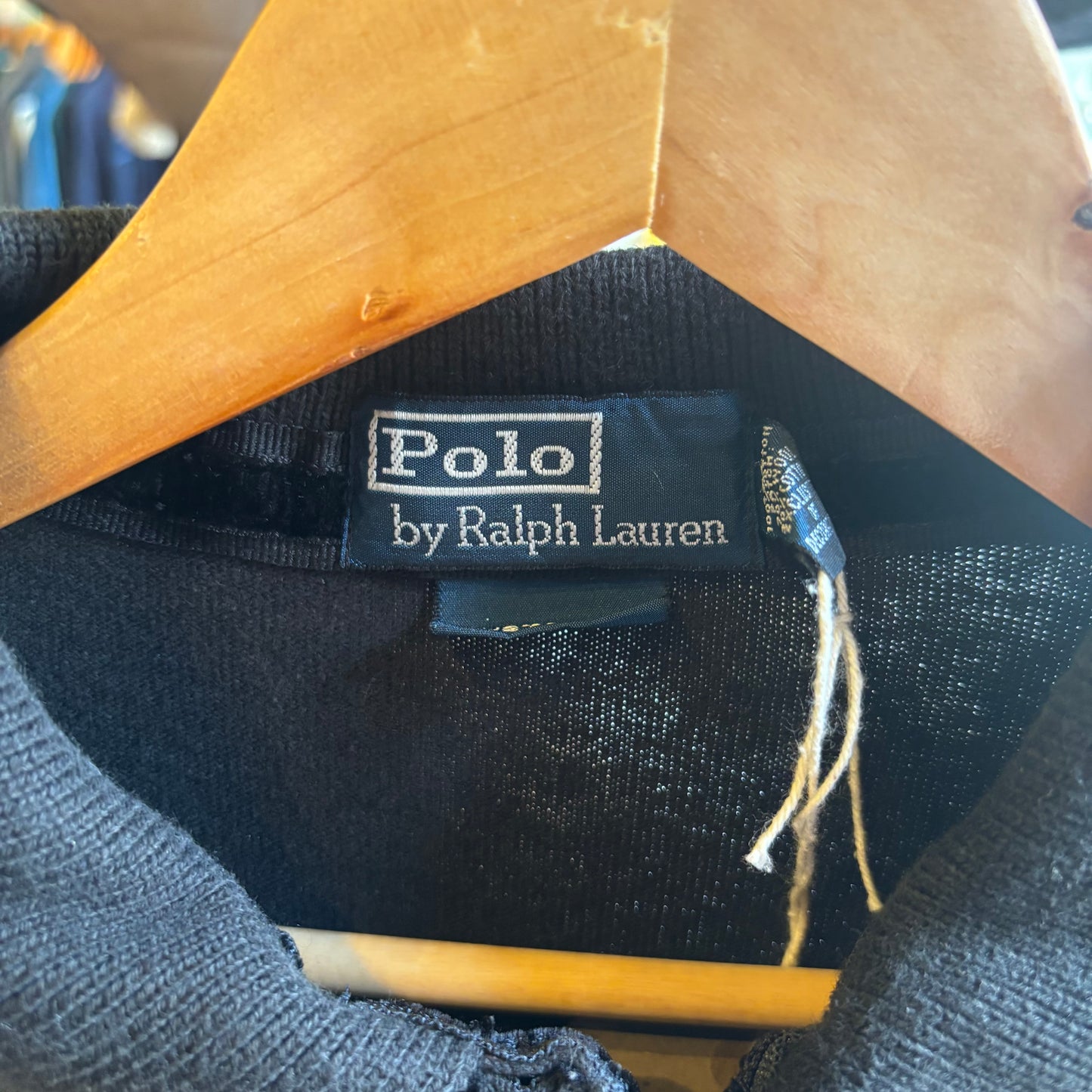 Ralph Lauren PRLC Longsleeve Rugby Shirt Black (Large)