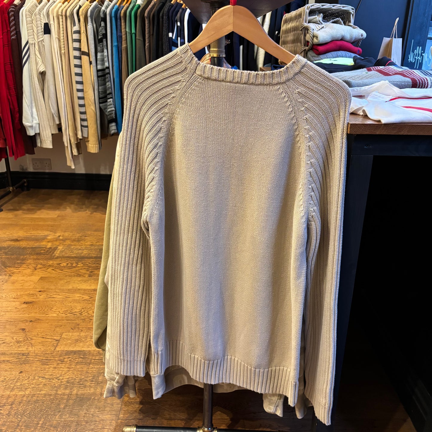 Timberland Pullover Knit Jumper Cream (Large)