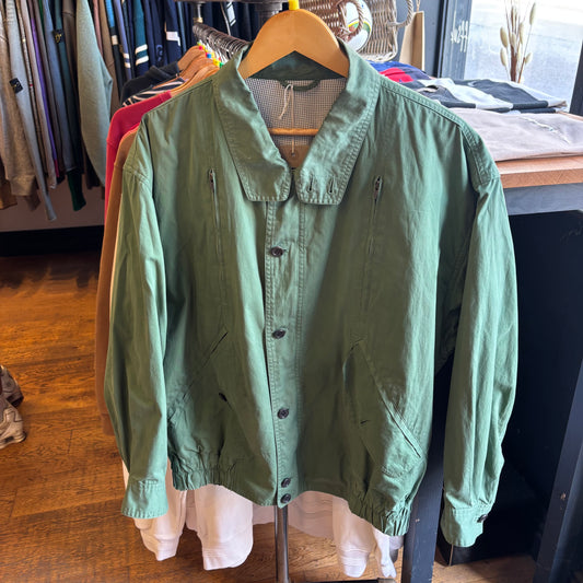 Christian Dior 90s Zip Up Utility Jacket Green (Medium)