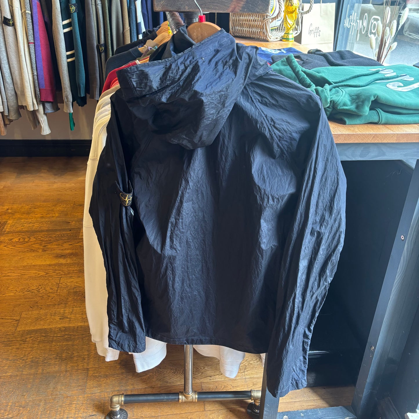 Stone Island S/S 2008 Nylon Metal Shimmer Jacket Navy (Large)
