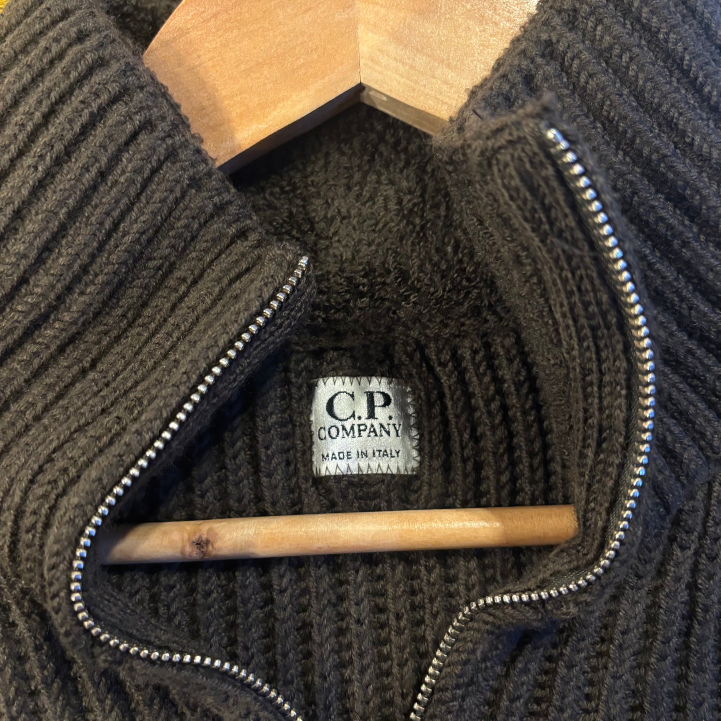 CP Company 2003 Lana Wool Quarter Zip Green (XL)