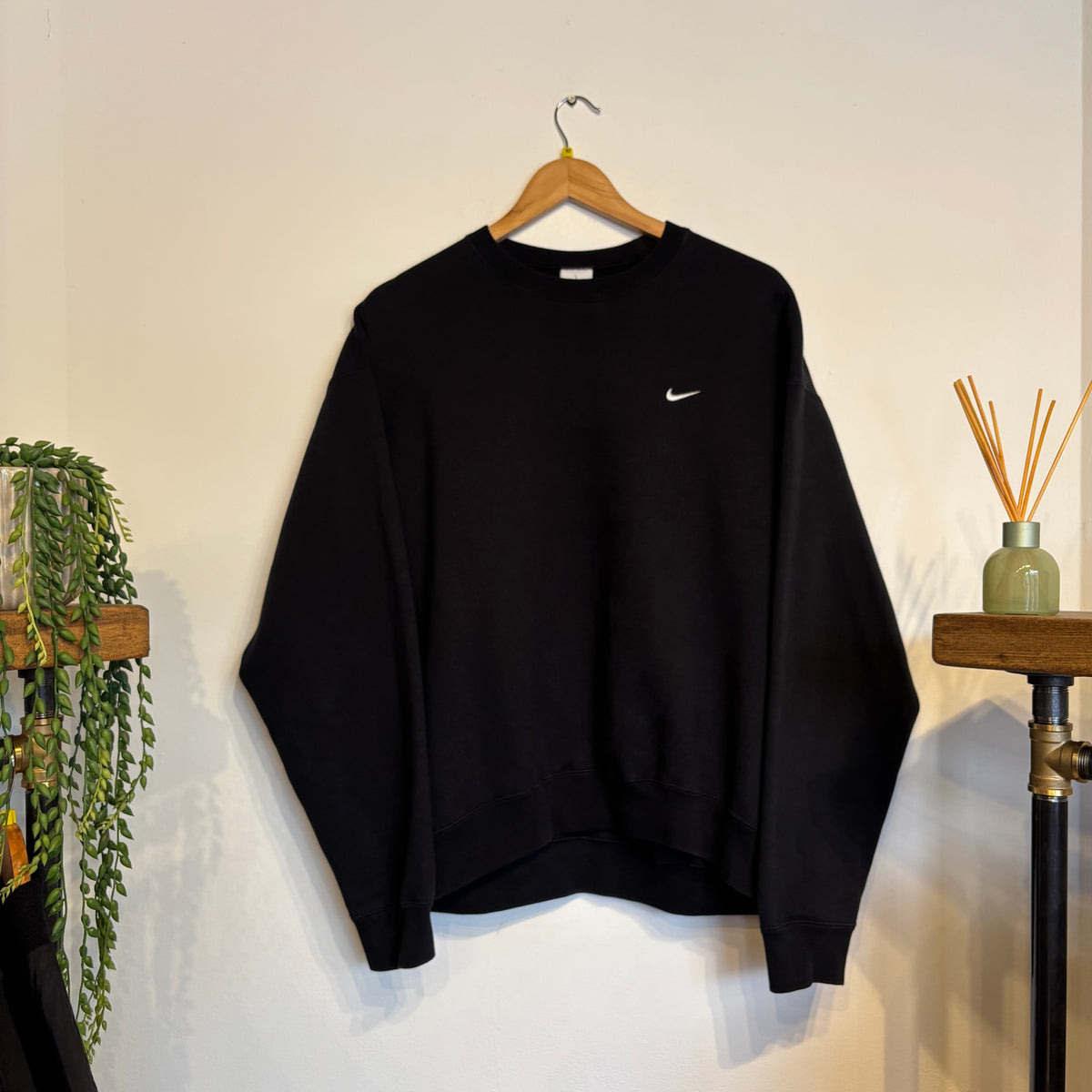 Nike NRG Solo Swoosh Oversized Sweatshirt Black (Medium)
