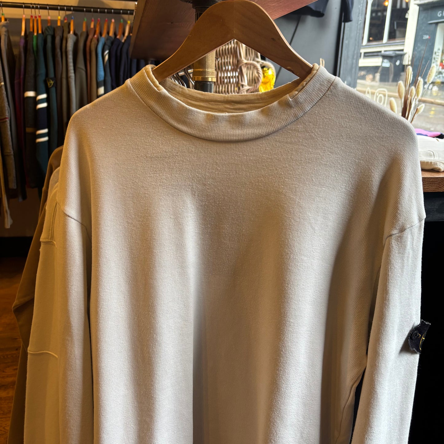 Stone Island S/S 2002 Pullover Sweatshirt White (Large)